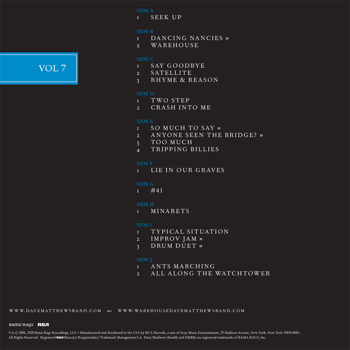 DMB Live Trax Vol. 07: 12/31/1996 - Hampton Coliseum - 5 LP Set - Image 8
