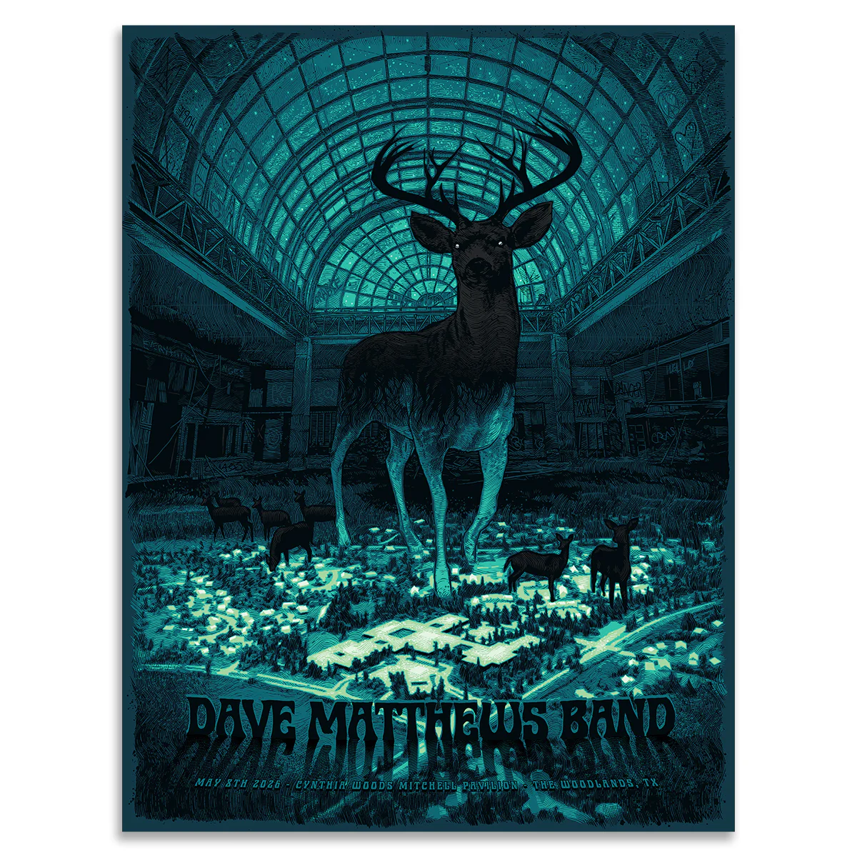 DMB Show Poster The Woodlands, TX 05/08/2026