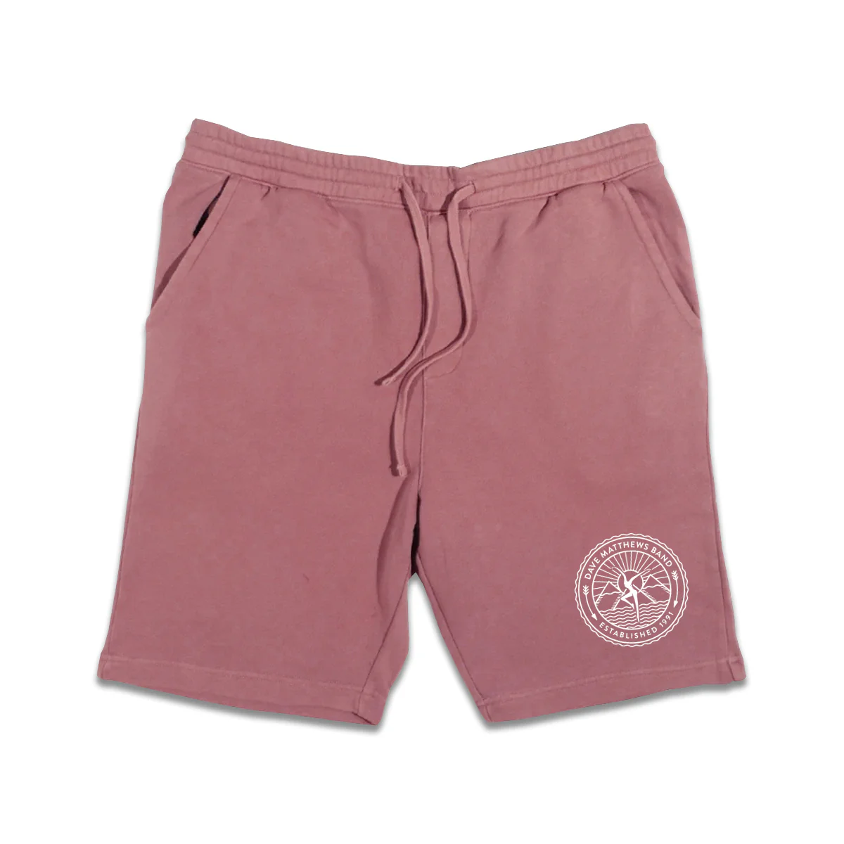 Firedancer Pigment-Dyed Fleece Shorts  (Maroon)